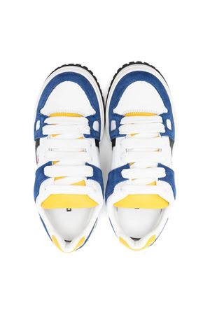 blue leather sneakers DSQUARED KIDS | 7775805